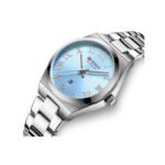 Curren 9095 Stainless Steel Classic Quartz Women’s Watch- Light Blue - Image 2