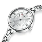 Curren 9097 Analog Women’s Watch – Silver - Image 2