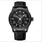 Naviforce 9229 Quartz Men’s Watch–Black White