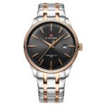 Naviforce NF9230 Gentle Flutter Men’s Watch- Black & Rose Gold