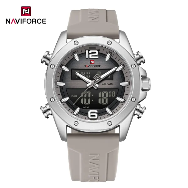 NAVIFORCE 9264 Analog & Digital Date Water Resistance Wrist Watch For Men-