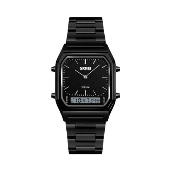 Skmei 1220 Casual Chronograph Stainless Steel Men’s Watch-Black