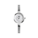 SKMEI 1390SLV Silver Thin Quartz Woman's Watch