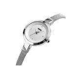 SKMEI 1390SLV Silver Thin Quartz Woman's Watch - Image 2