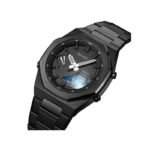 Skmei 1816 Chrono Dual Display Waterproof Stainless Steel Men’s Watch-Black - Image 2