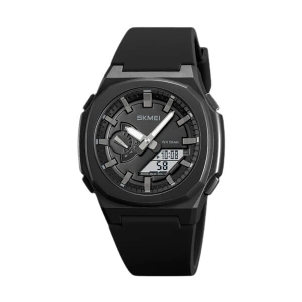 Skmei 2091 Multifunctional Electronic Display Sports Men’s Watch-Black & Grey