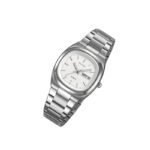 SKMEI 2420 Stainless Steel Strap Analog Quartz Watch for Men- Silver White - Image 2