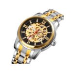 Skmei 9222 Automatic Mechanical Watch for Men- Silver Black - Image 2