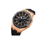 SKMEI 2243 Duel Display Luxury Wrist Watch for Men-Black Rose - Image 2