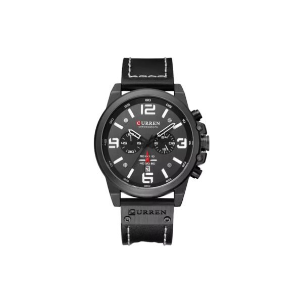 CURREN 8314 Belt Quartz Watch for Men – Black