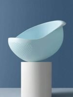 Perfect Plastic Washing Bowl For Rice Vegetables Fruits Container 2 in 1 Plastic Rice Washer Strainer - Image 2