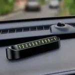 Car Temporary Parking Phone Number Card Plate Telephone Number Car Park Stop Automobile Accessories - Black - Image 2