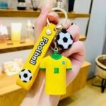 Neymar Brazil Jersey NO 10 Keychain Football Keychain Silicone