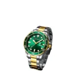 CURREN 8388 Mens Stainless Steel Quartz Watch – Silver Gold & Green - Image 2