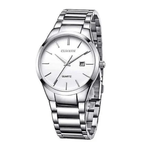 Curren 8106 Quartz Stainless Steel Men’s Watch-Silver