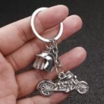 Motorcycle Helmet Keychain Charms Men Gift Key Chain Charms - Image 2
