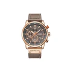 CURREN 8291 Men’s Chronograph Quartz Watch- Rose Gold Gray
