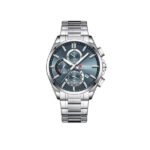 CURREN 8475 Stainless Steel Luminous Chronograph Watch For Men – Silver Blue