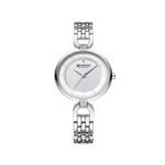 Curren 9052 Luxury Brand Fashion Stainless Steel Wrist Watch For Women- Silver