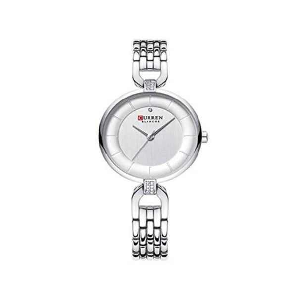 Curren 9052 Luxury Brand Fashion Stainless Steel Wrist Watch For Women- Silver