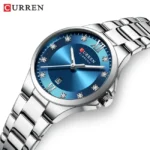 Curren 9107 Analog Stainless Steel Watch For Women's - Image 2