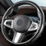 Steering Wheel Cover Automatic Elastic Non-Slip Car Wheel Protector Carbon Fiber Breathable Non-Slip for Cars - Image 4