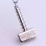 Marvel Superhero Thor Mjolnir Keychain Avengers Metal Hammer Weapon Pendant Keyring Accessories For Fans Gift - Image 3