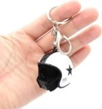Creative Motorcycle Helmet Key Chain Key Ring