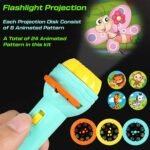 Mini Projector Torch for baby – Storybook Projection Lamp, Educational and Engaging Toy, Perfect for Bedtime, Storytelling Projector for Preschoolers- Green