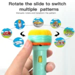 Mini Projector Torch for baby – Storybook Projection Lamp, Educational and Engaging Toy, Perfect for Bedtime, Storytelling Projector for Preschoolers- Green - Image 2