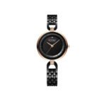 Curren 9052 Luxurious Brand Fashion Stainless Steel Wrist Watch for Women - Black