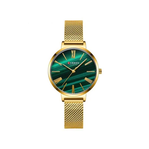 Curren 9076 Quartz Women’s Watch – Gold Green