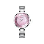 Curren C9051L Quartz Stainless Steel Women’s Watch – Silver & Pink