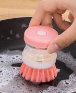 Liquid Washing Pot Brush Automatic Liquid Dish Washing Brush Multi-functional Kitchen Cleaning Accessories Liquid Soap Dispenser - Image 3