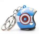Mini Helmet Keychain for Bike, Scooter & Motorcycle, Room Lock Multicolour - Image 2