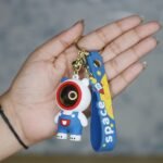 Keyring Teddy Bear Key Chains Girls Creative Cool Stylish Astronaut Suit Play Bear Keychain Kids - Image 2