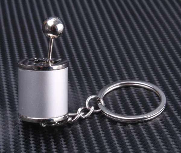 Creative Auto Part Model Gear Box Shifter Keychain, 6 Speed Gear Box Shifter Keychain Key chain Ring