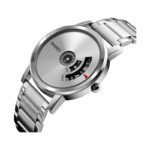 Skmei 1260 Stainless Steel Band Waterproof Men’s Watch-Silver - Image 2