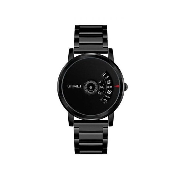Skmei 1260 Stainless Steel Band Waterproof Men’s Watch - Black