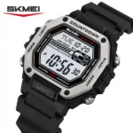 SKMEI 2522 Multifunctional Digital Sports Watch For Mens- Black - Image 2