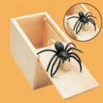 Funny Scare Box Prank Spider Wooden Fidget Anti-stress Interest Play Trick Joke Surprise Adult Halloween Toys For Children Gifts