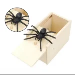 Funny Scare Box Prank Spider Wooden Fidget Anti-stress Interest Play Trick Joke Surprise Adult Halloween Toys For Children Gifts - Image 3